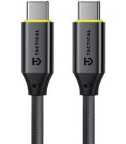 Juodas laidas USB-C - USB-C 100W / 5A 100cm "Tactical Fast Rope Aramid 2.0"