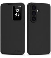 Matinis juodas atverčiamas dėklas Samsung Galaxy A57 5G telefonui "Tech-Protect Smart Wallet"