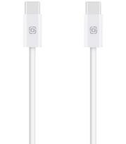 Baltas laidas USB-C - USB-C 60W / 200cm "OBAL:ME LongRun"