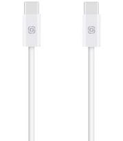 Baltas laidas USB-C - USB-C 60W / 100cm "OBAL:ME LongRun"