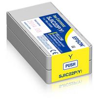 Epson SJIC22P(Y) (C33S020604) Rašalinė kasetė, Geltona