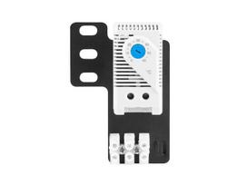 LANBERG Closed-loop thermostat, 10A, for rack cabinets with 19" ears and terminal block | AK-1505-S | Gray