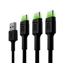 GREEN CELL GreenCell Ray 3x USB-A to USB-C 1.2m