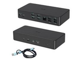 i-tec USB 3.0 / USB-C / Thunderbolt 2x 4K Professional Dock Gen 2 2x DP 2x HDMI LAN Audio 2x USB-C 10Gbps 5x USB-A 2x10Gbps + 3x 5Gbps Power Delivery 100W - Docking Station