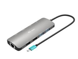 i-tec USB-C Metal Nano 2x HDMI LAN Power Delivery 100W