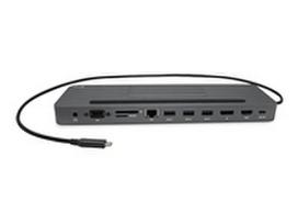 i-tec USB-C Metal Ergonomic 4K 3x Display Docking Station DP HDMI VGA LAN Audio Power Delivery 85 W + Universal Charger 100 W