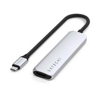 Satechi 4-in-1 USB-C Slim Multiport 4K USB-C (USB-C, 4K HDMI, 2x USB-A) (silver)