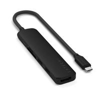 Satechi 6-in-1 USB-C Slim Multiport USB-C (USB-C, 2x USB-A, 4K HDMI, micro/SD card reader) (black)