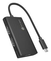 ICY BOX IcyBox USB Type-C Adapter with 3 HDMI Video Outputs