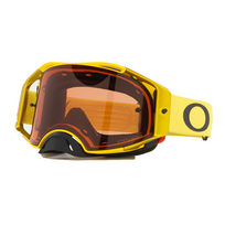 OAKLEY MX akiniai Airbrake Moto B1B geltoni su prizm bronzos lęšiais