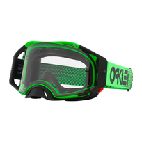 OAKLEY MX akiniai Airbrake Moto B1B žali su skaidriais lęšiais