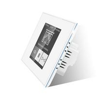 TUYA HS082864 3 kanalų Wi-Fi išmanusis LCD scenarijų sieninis jungiklis
