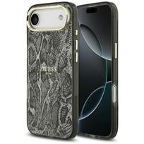 Guess Pitono rašto magnetinis dėklas iPhone Air - juodas