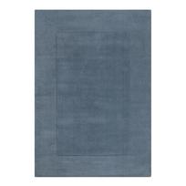 Rankų darbo tamsiai mėlynos spalvos iš vilnos kilimas 120x170 cm Textured Wool Border – Flair Rugs