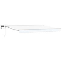 Rankinis markizės rėmas su LED Baltas 5 x 3 m