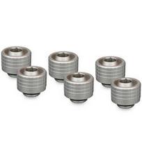 Thermal Grizzly DeltaMate Compression Fitting, Brass, G1/4″ Thread – Nickel, ST16, Pack of 6