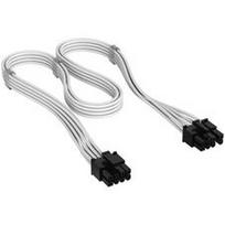 Corsair cable, Type 4, PCIe power connector, 8-pin (6+2), 650mm, individually sleeved – white