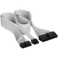 Corsair Premium Sleeved 24-Pin ATX Cable, for Type-5 Power Supply – White