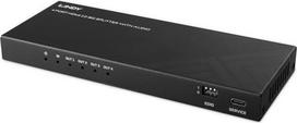 Lindy 4 Port HDMI 8K60 Splitter with Audio