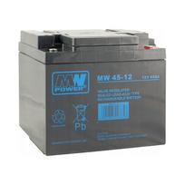 MW Power MW 45-12 12 V 45 Ah AGM priežiūros nereikalaujantis akumuliatorius