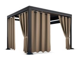 Pavėsinės užuolaida ZMOC-03, 150 cm x 220 cm, tamsaus smėlio spalva