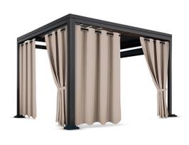 Pavėsinės užuolaidos ZMOC-02, 150 cm x 220 cm, tamsiai smėlinė sp.