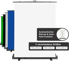 Walimex pro Roll-up Panel Hintergrund 155x200cm weiß