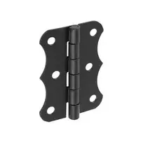 Lankstas baldų durims Domax ZO 60, 48 cm, 0.1 cm, juoda