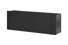 Sieninė komoda Malmi 200 cm, juoda juoda
