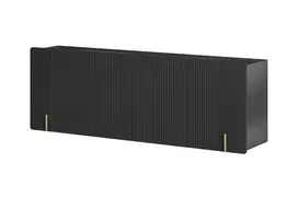 Chest Of Doors Wall Mounted Malmi 200 Cm - Black / Gold