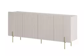 Chest Of Doors Malmi 200 Cm - Cashmere / Gold Legs