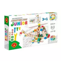 Junior Træ Konstruktionsbyggesæt 3-i-1 Helikopter
