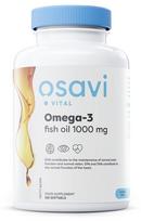 Osavi Omega-3 žuvų taukai, molekuliniu būdu distiliuoti, 1000 mg (citrinų skonio) - 120 kapsulių