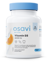 Osavi Vitamin D3, 4000IU - 60 minkštųjų kapsulių