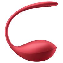 Satisfyer Shiny Petal - vibruojantis kiaušinis su nuotoliniu valdymu - raudonas
