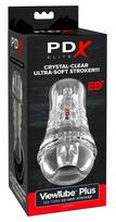 PDX PDX Elite ViewTube EZ-Grip Transparent Stimulation System 21cm