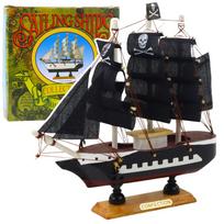 Žaislinis laivas Lean Toys Sailing Ships Collectable, juoda sp.