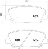 BREMBO Stabdžių kaladėlių komplektas XTRA LINE P 30 065X