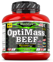Amix MuscleCore DW - OptiMass Beef 2500 g. - Balto šokolado
