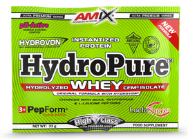 Amix Nutrition HydroPure Hydrolized Whey CFM 33 g. - Braškių-jogurto