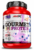 Amix Nutrition Gourmet Protein 1000 g. - Balto šokolado ir braškių