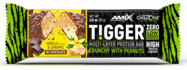 Amix Nutrition TiggerZero® Bar 60 g. - Marcipanų pyrago (Su šokoladiniu kremu ir žemės riešutais)