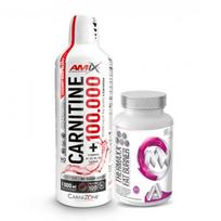 Amix™ Carnitine 100.000 1000ml + MaxxWin Thermaxx Fat Burner 90 kaps. - Vyšnių - aviečių