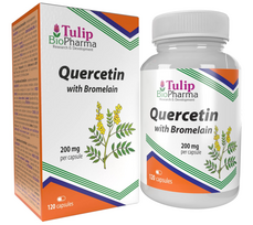 Tulip BioPharma Quercetin with Bromelain 120 kaps.