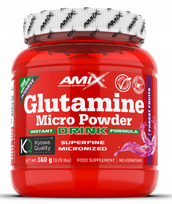 Amix Nutrition Glutamine Micro Powder Drink 360 g. - Melionų - kivių