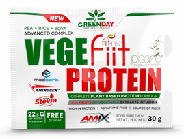 Amix GreenDay Vegefiit Protein 30 g. - Žemės riešutų šokolado karamelės