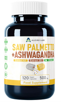 Alzuro Labs Saw Palmetto (4:1 Extract) + Ashwaganda (20:1 Extract) 120 kaps.