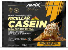 Amix Black Line Micellar Casein (20 x 35 g.) - Kreminių aviečių
