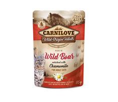Carnilove Wild Boar Chamomile konservai katėms, 12x85 g