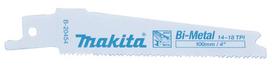 Tiesinio pjūklo pjūkleliai BiM 100x0,9mm (14-18tpi), 5Vnt., plonam metalui 3.0-8.0mm, medžiui 10.0-50.0mm B-20454 Makita, Unique